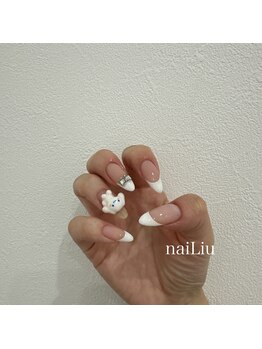 ネイリュー 倉敷店(naiLiu)/白フレンチ¥7980