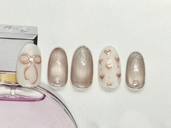 サニーサイド ウィズ マキア 茅ヶ崎店(Sunnyside with MAQUIA)/キュートリボンネイル