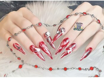 ゴテかわ(GOTE KAWA)/マーブル、長さだし