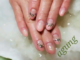 キラキラななめフレンチ♪