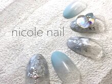 ニコルネイル(nicole nail)/H1123　Snow　￥10000