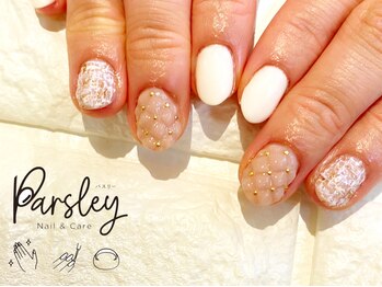 パスリー ネイルアンドケア(Parsley Nail&Care)/ぷっくりキルティングとツィード