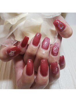 リラクゼーションエステハウス リンレイ(RINREI)/春マグネットネイル