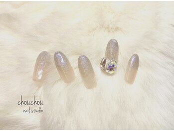 ネイルアンドアイラッシュスタジオ シュシュ(chouchou)/春夏秋冬！ブルーグレーグラデ