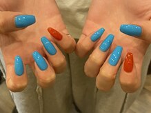 ムニ(muni)/オレンジ×ブルー