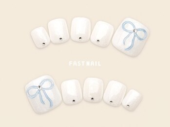 FAST NAIL 春日部店【パラジェル/ジェルネイル専門/定額/マグネット/フットネイル】/秋べっ甲/ミラーネイル【12350】