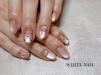 ホワイトネイル 武蔵小杉店(WHITE NAIL)の写真/クーポン4980円～★ワンホンネイルや痛ネイルなど人気のネイルで華やかな指先に！ウェディングネイルも有♪