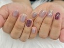 【稗田】パープルネイル