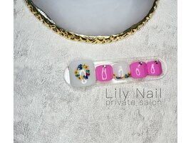 ワンカラー＋押し花