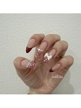 ネイリュー 倉敷店(naiLiu)/ツイードフレンチ¥8980