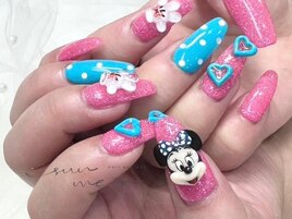 3Dネイル×キャラクターネイル