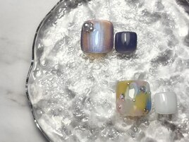 【フット】親指アート　¥9900