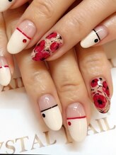 クリスタルネイル ボンベルタ橘店(CRYSTAL NAIL)/フラワーネイル