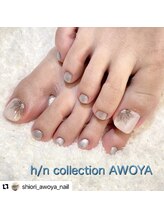 アオヤ(h/n collection AWOYA)/クールな春フットネイル