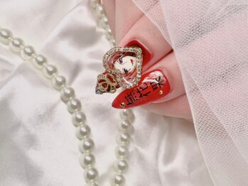 ジョアアンジェ 福島店(joieange)/パーツアート 蝶 リボン