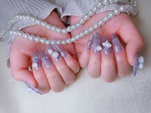 スノーネイルサロン 新宿店(Snow nail salon)/紫系/バラ