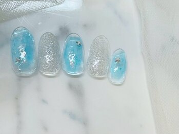 夏デザイン/ニュアンスネイル