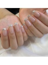 フェミニンネイル(Feminine Nail)/ガラスフレンチ
