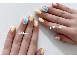 リボンドットネイル