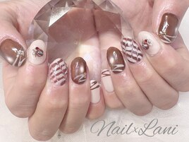 バレンタインネイル