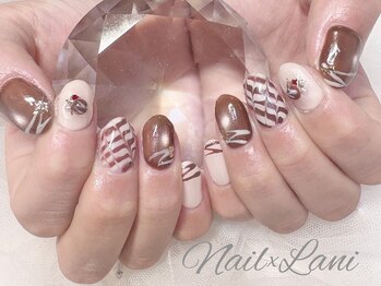 バレンタインネイル