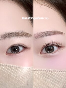 メル(meru)/eyebrow × lash lift