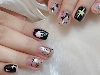 モニカ(Monica)の写真/繊細な手描きで再現度◎アニメキャラや推しネイルも持ち込みコースで対応可能！イベント前は当店へ♪