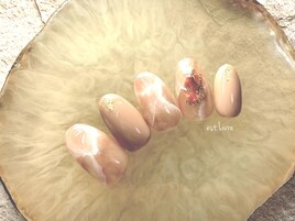 天然石風ネイル