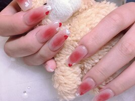 ハートネイル夏ネイル
