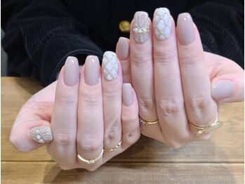 アトリエ ツメ(atelier TsuMe)/キルティングネイル/ベージュ