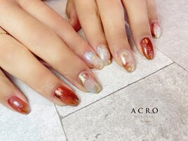 大理石風ニュアンスネイル