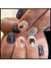 クララメイエキミュークス(CLALA Meieki μX)/個性派×ブラックネイル