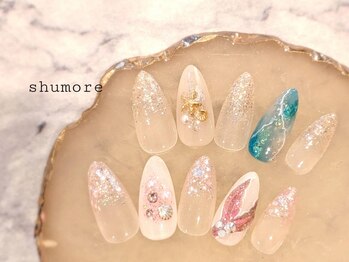 シュモレ フェリーク検見川店の写真/【初回オフ無料】特別感のある華やかなデザインでモチベーションUP★高技術×提案力でなりたい指先が叶う♪