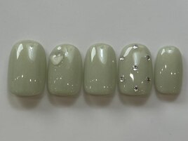 パステル緑ハートシロップ¥5000