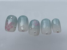 アイネイルズ 恵比寿店(I nails)/グラデハイビスカス