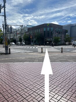 デミ 武蔵浦和(Demi)/スクランブル交差点を渡ります。