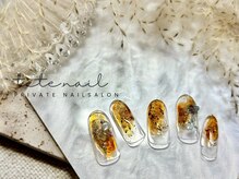 テテネイル(tete.nail)/クリアニュアンス×夏グリッター