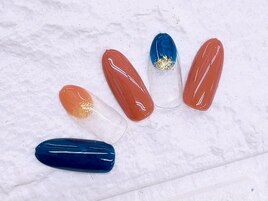秋色ネイル