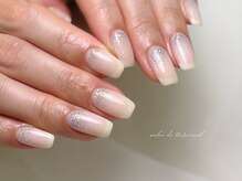 サロンドルリネイル(salon de Ruri nail)/■¥8500 冬ホワイトネイル