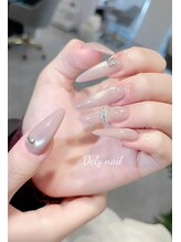 デリーネイル(Dely_nail)/ヌードカラーのマグネットネイル
