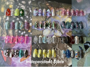インディペンデントステイト(Independent State)の写真/個性的なデザインが目を引く◆かわいい×エッジ!毎月デザインが変わる当店一番人気の定額コース