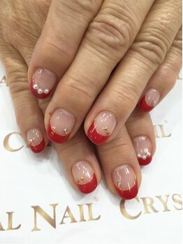 クリスタルネイル ボンベルタ橘店(CRYSTAL NAIL)/フレンチネイル