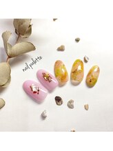 イーエムエー(e.m.a)/パラジェル/ピンク大理石ネイル