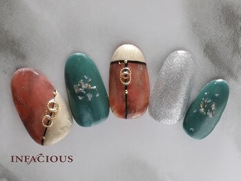 インフェイシャス 大丸福岡天神店/秋ネイル 