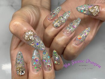 アン ジョーヌドラゴ/【ロングネイル】シルバーネイル