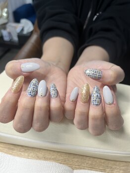 ステラネイル(Stela Nail)/ツイードネイル