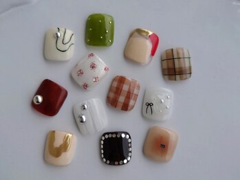 ディトラボ(dito_lab)の写真/【ドライケア・フットバス込 フットネイル】丁寧な施術で美しさをキープ☆ foot design nail