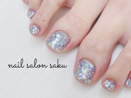 ラメ/ワンカラー/フット