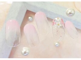 春フラワーネイル