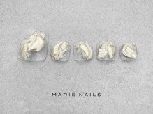 マリーネイルズ 表参道店(MARIE NAILS)/￥7000　シルバーミラー　0726d